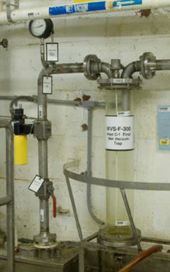 A portion of the wet Vacuum system in Building 9212 at Y-12.